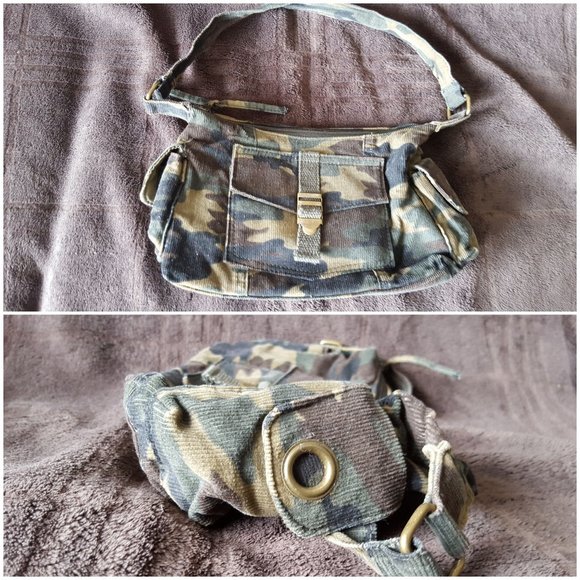 Small Camo Corduroy handbag - Picture 1 of 4